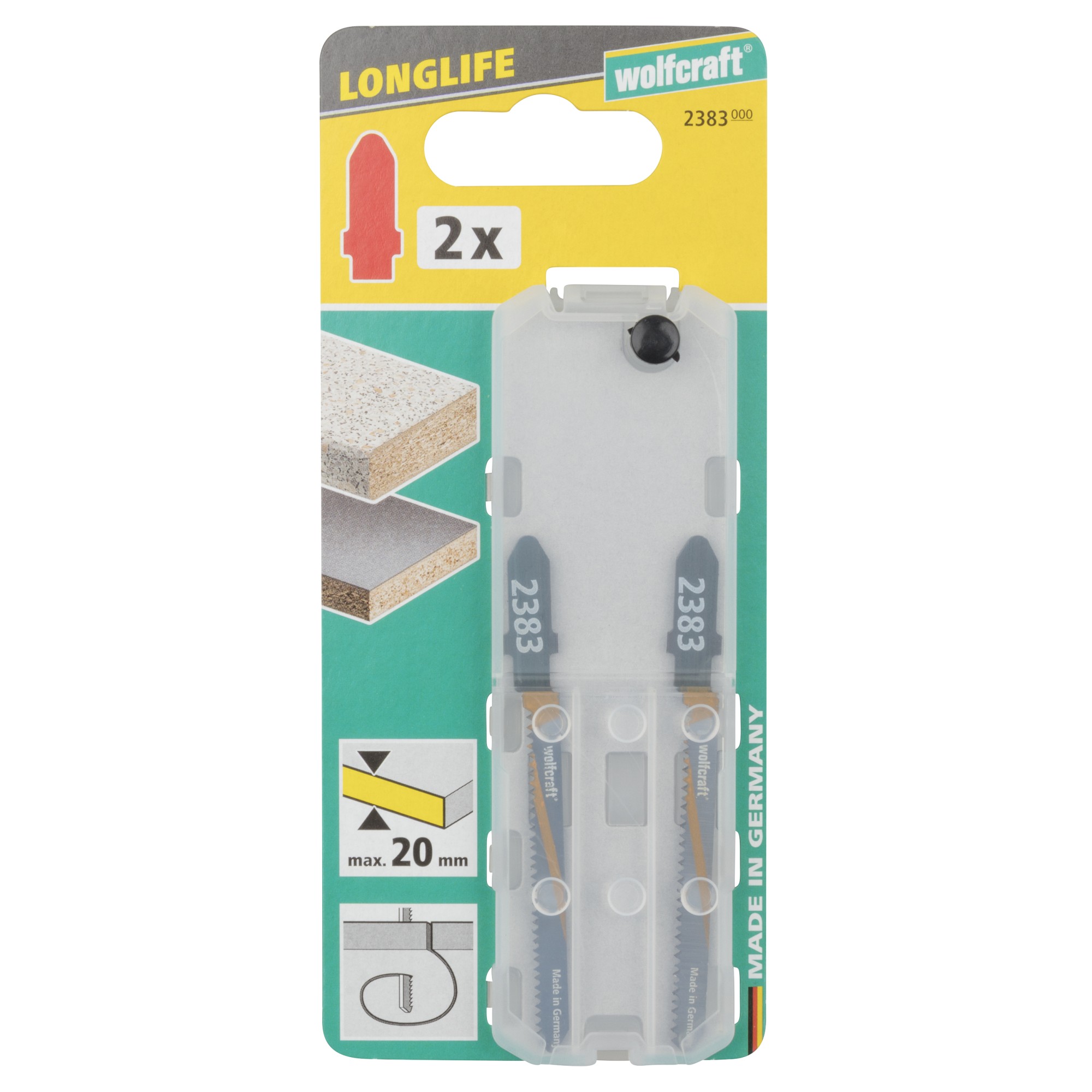 2 hojas de sierra de calar HCS L=75 mm, vástago en T