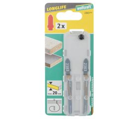 2 hojas de sierra de calar HCS L=75 mm, vástago en T