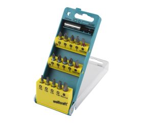 Caja de puntas ranura/estrella (PH/PZ) / TORX® (T), 16 piezas