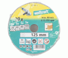 1 juego de discos de lijar de fibra de 20 piezas WS Ø 125 mm