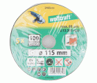 5 discos de lijar de fibra WS, grano 100 Ø 115 mm