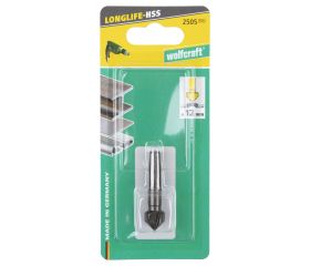 Avellanador cónico HSS, vástago redondo