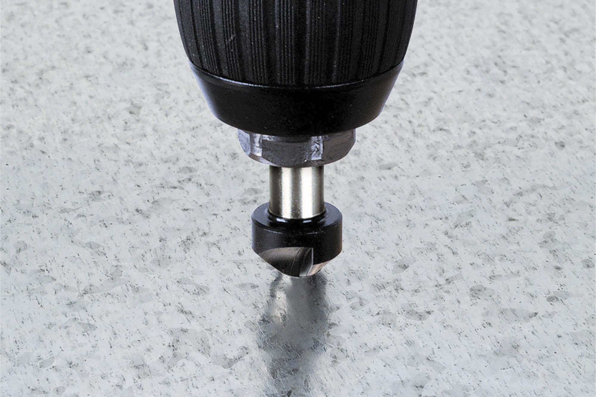 Avellanador cónico HSS, vástago redondo