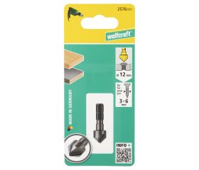 1 avellanador WS, vástago hexagonal, Ø 12 mm