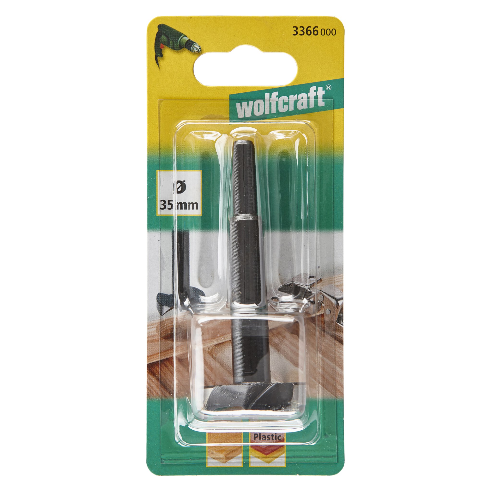 1 broca de cazoleta WS Ø 35 x 90 mm