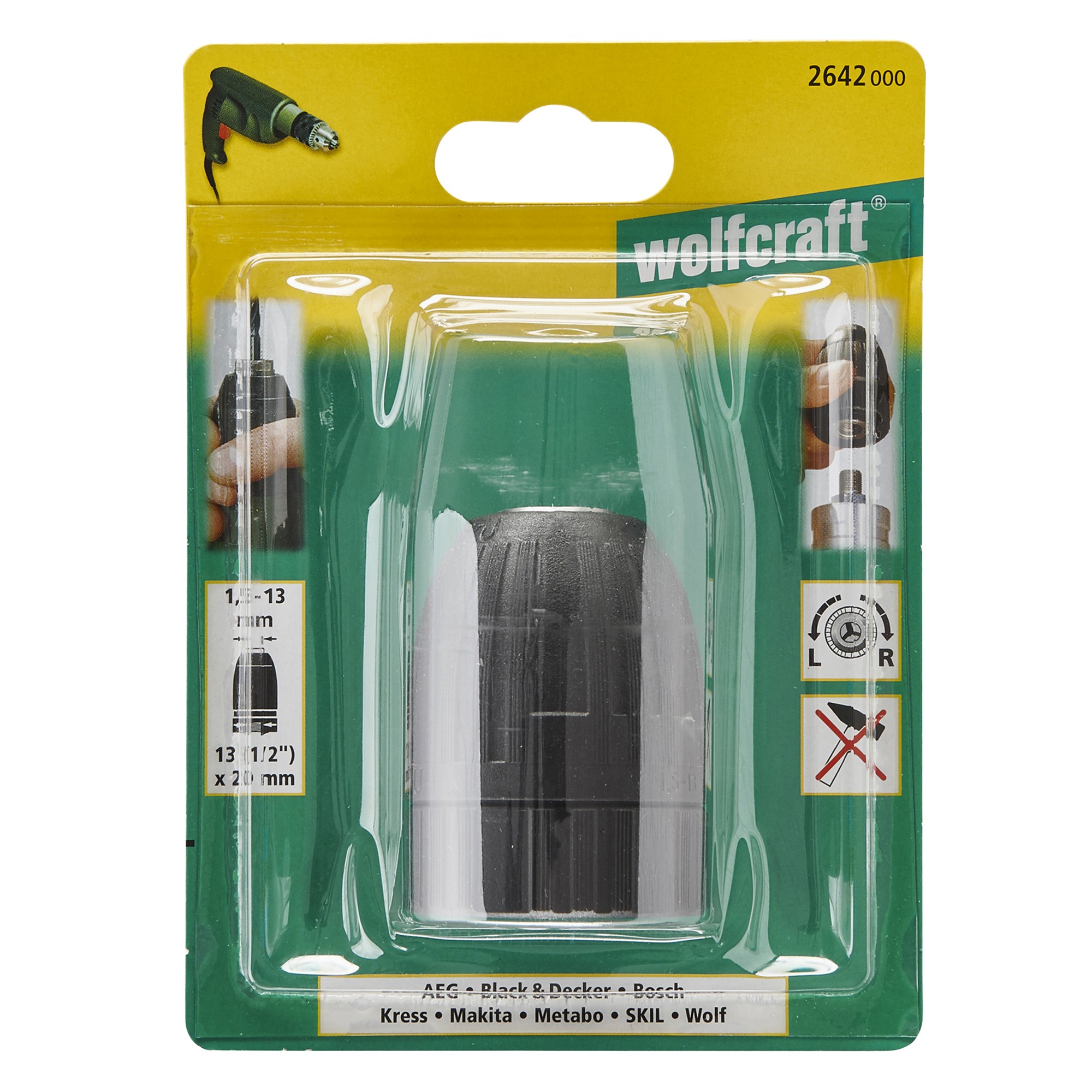 1 portabrocas 13 mm 1/2 x 20 Economy line