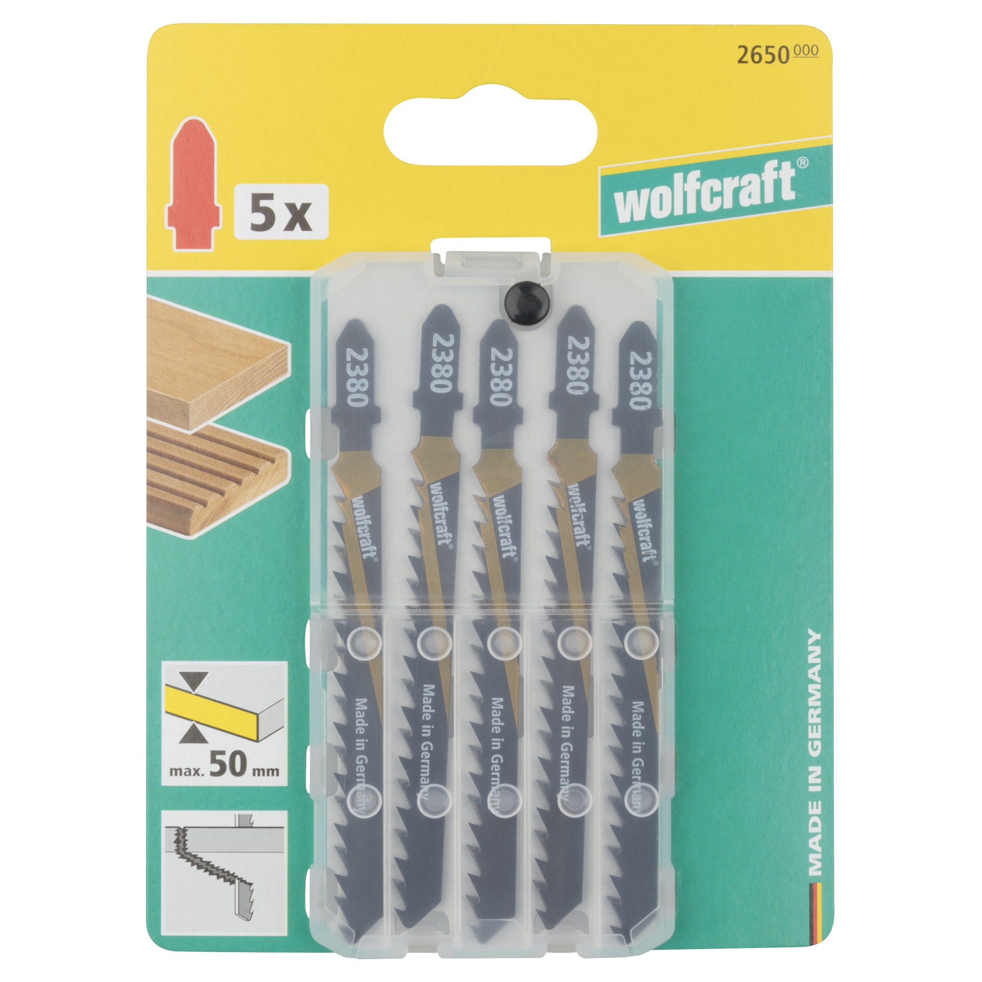 5 hojas de sierra de calar HCS L=100 mm, vástago en T