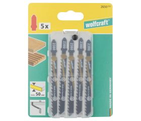 5 hojas de sierra de calar HCS L=100 mm, vástago en T