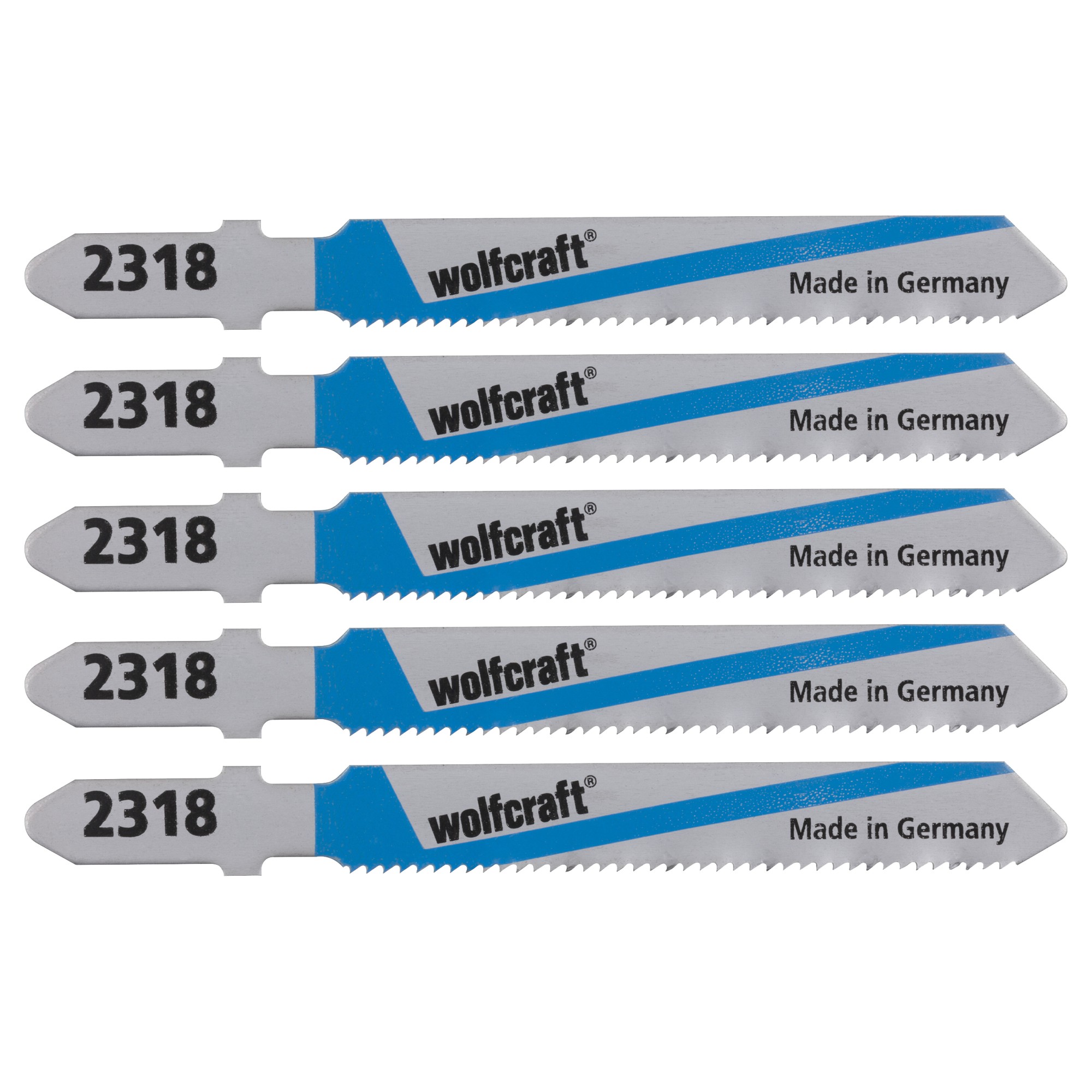5 hojas de sierra de calar HSS L=75 mm, vástago en T