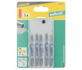 5 hojas de sierra de calar HSS L=75 mm, vástago en T