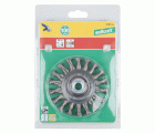 Cepillo de disco de alambre de acero inoxidable trenzado