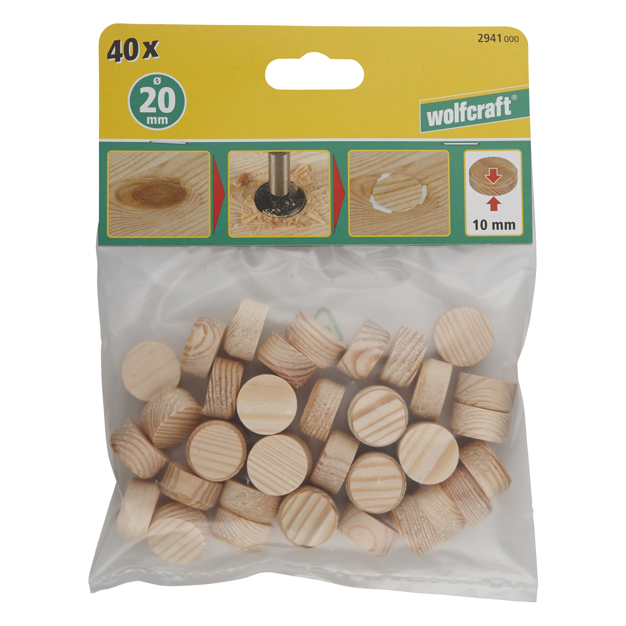 40 plaquitas cónicas de 20 mm de diámetro