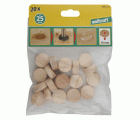 20 plaquitas cónicas de 25 mm de diámetro