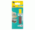 5 hojas de lijar adhesivas Corindón de grano 80 de 70 x 125 mm