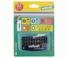 Caja de puntas, ranura / estrella (PH/PZ) / TORX® (T) / hexágono interior, 32 piezas