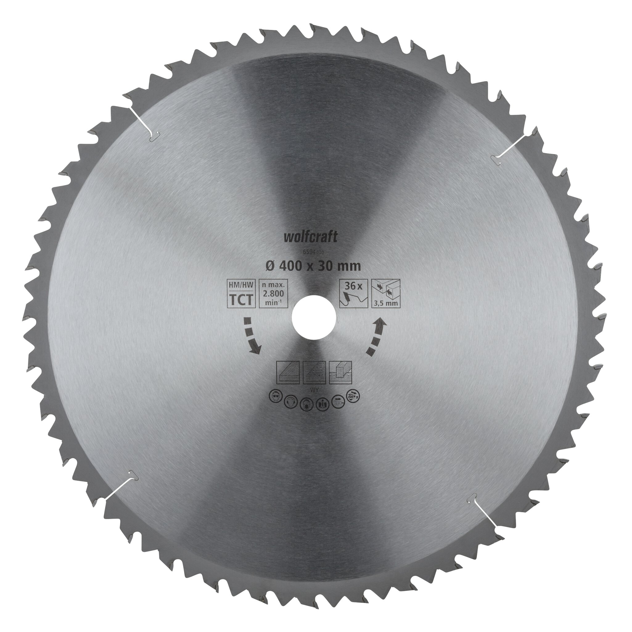 1 disco para sierras circulares de mesa CT, 36 dientes ø400 mm