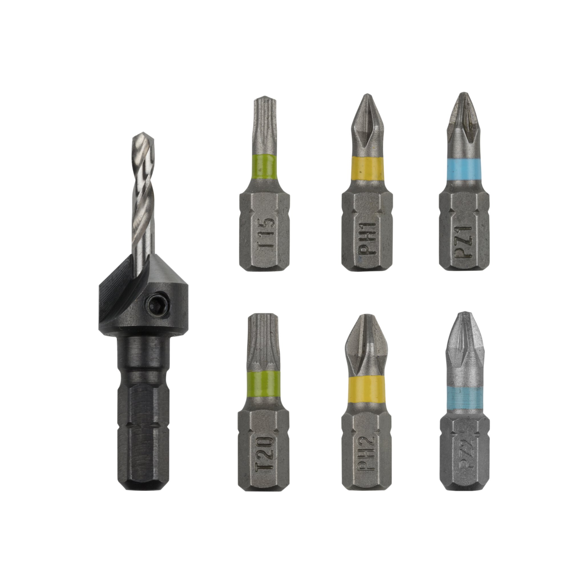 Juego Flipbit para construcción de madera, 7 piezas