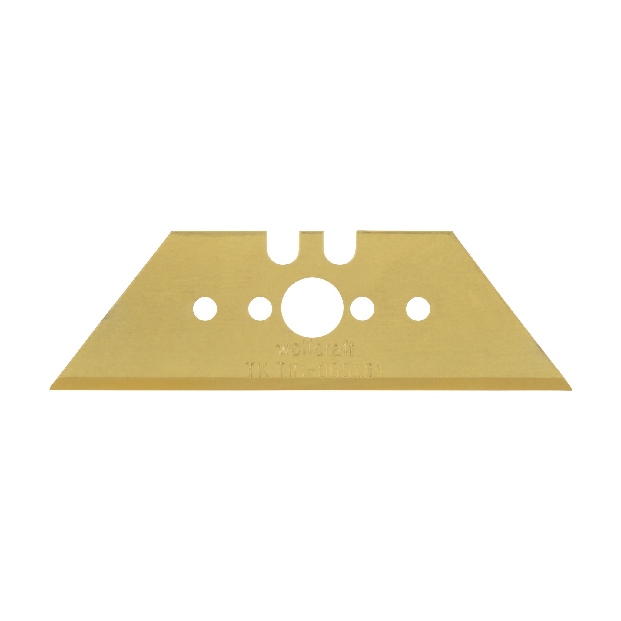 5 cuchillas trapezoidales profesionales TiN de 0,65 x 61 mm