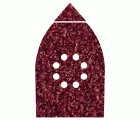 6 hojas abrasivas adhesivas corindón de grano 40 de 107 x 142 mm