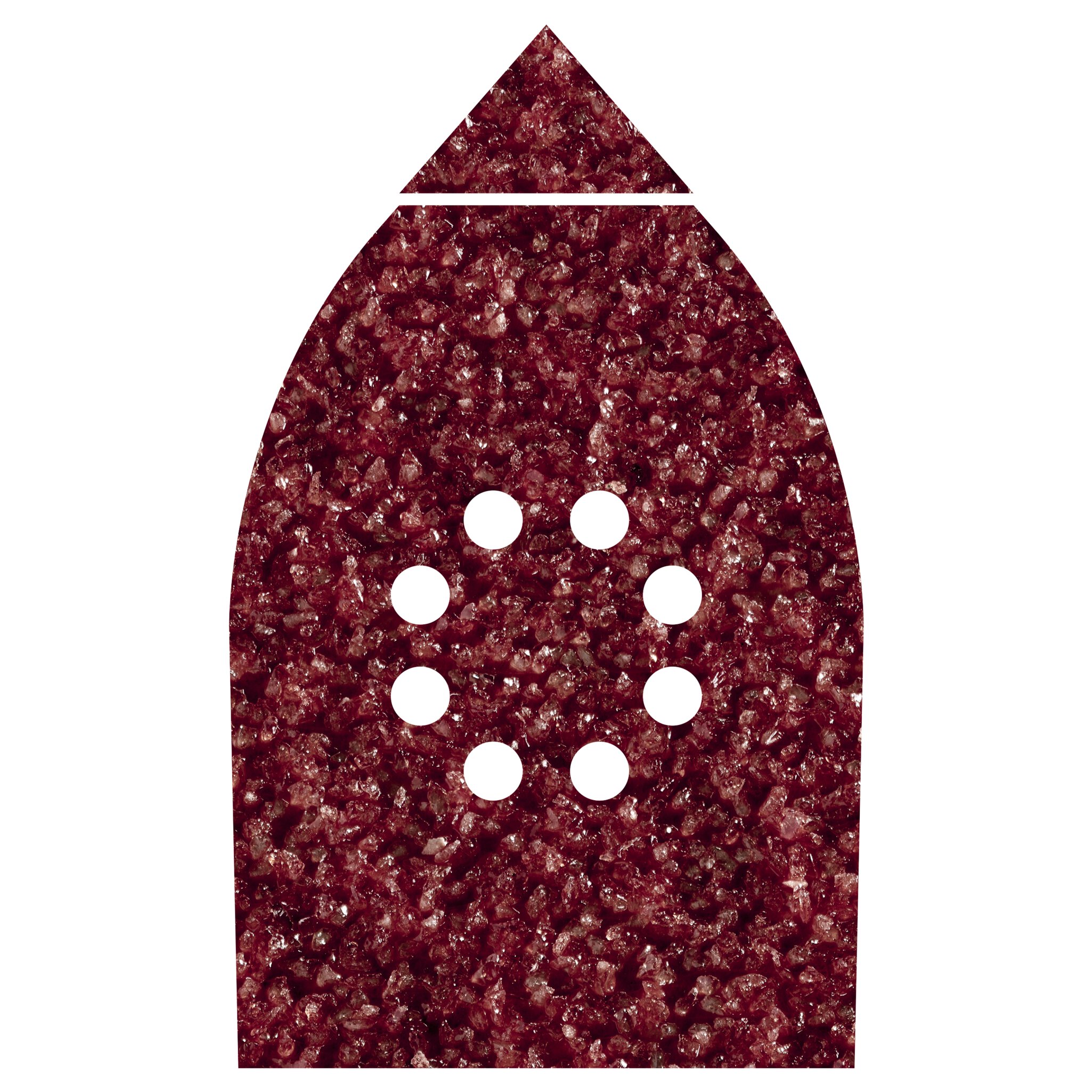 6 hojas abrasivas adhesivas corindón de grano 40 de 107 x 142 mm