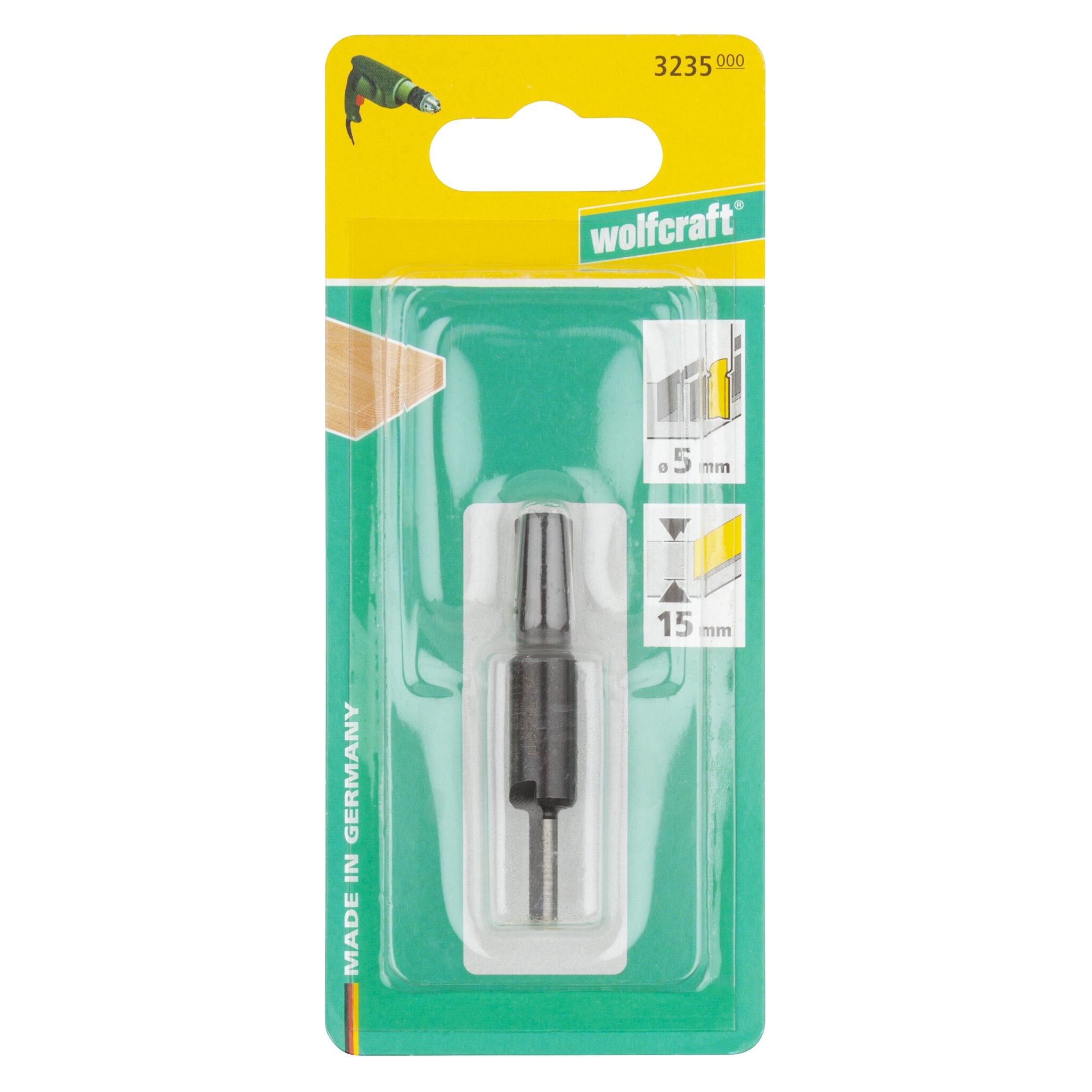 1 fresa de ranuras WS de 5 mm de diámetro