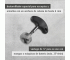 1 atornillador manual de gancho de l=104 mm