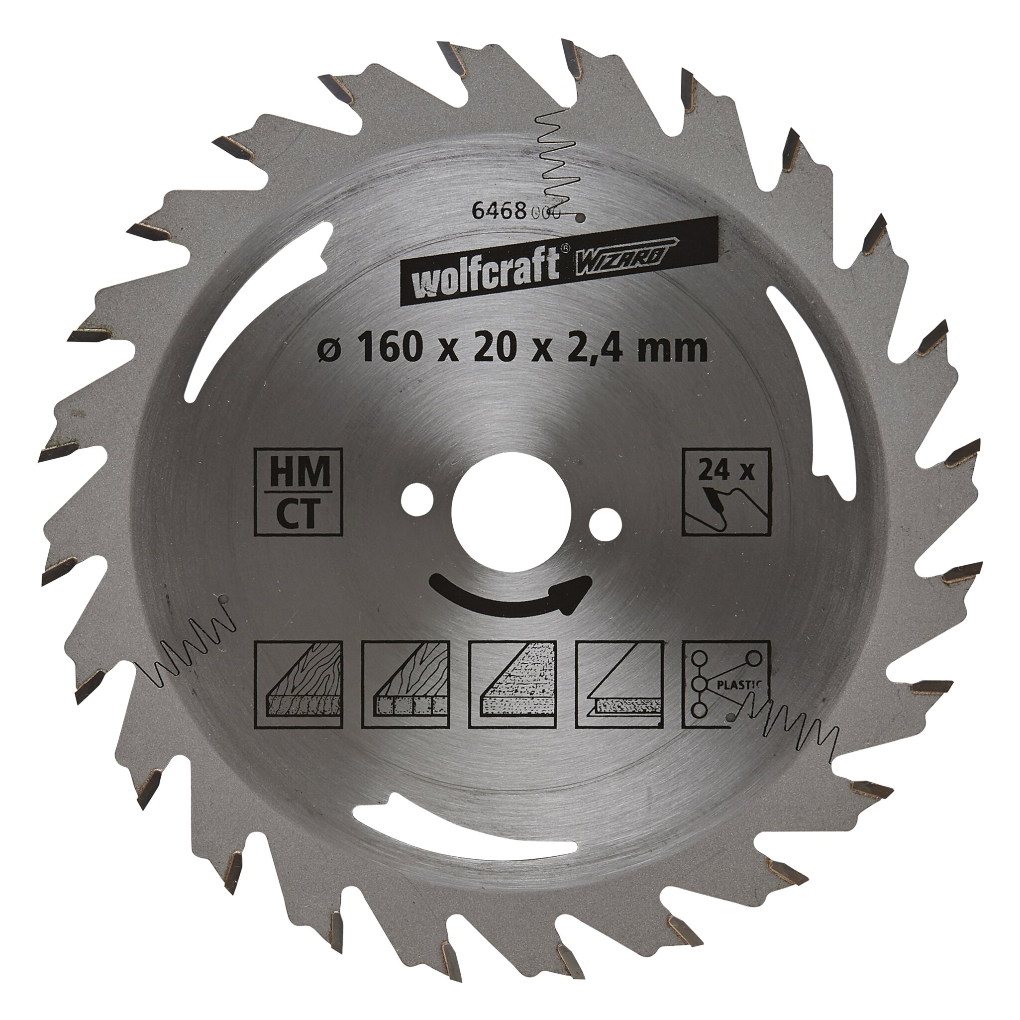 1 disco de sierra circular CT, 24 dientes ø160 mm