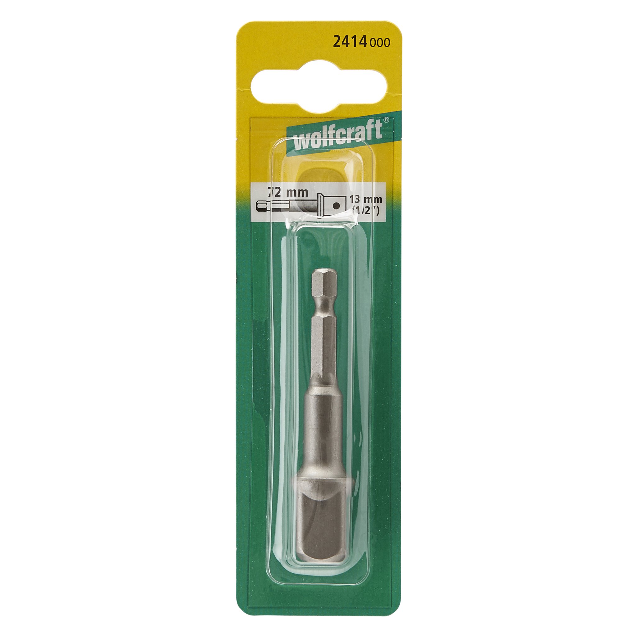 1 adaptador insertable, alojamiento 1/2, l=72 mm