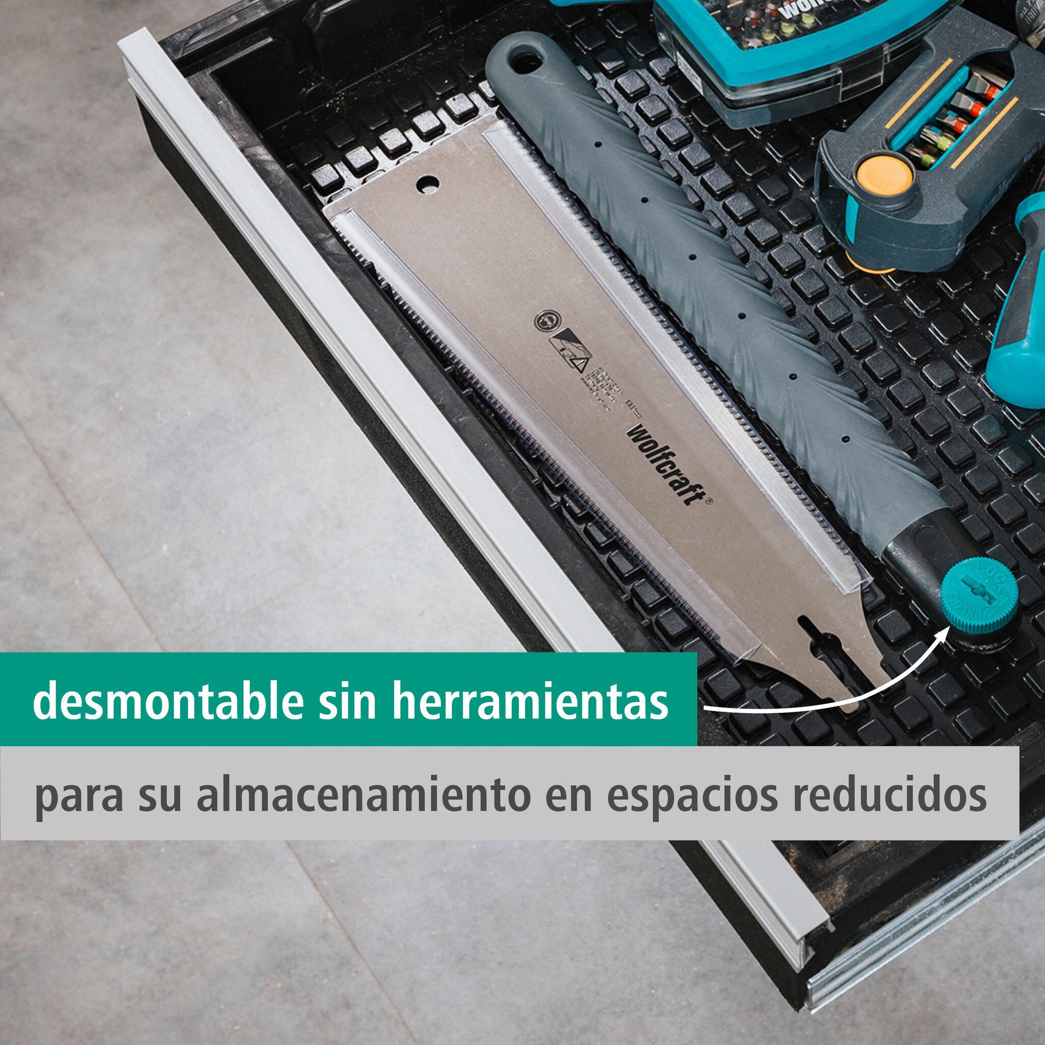1 sierra japonesa de doble dentado de 240 mm