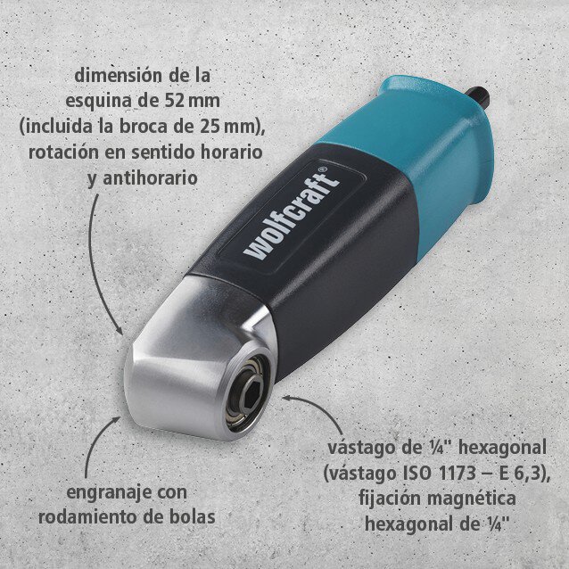 1 atornillador angular de 90°