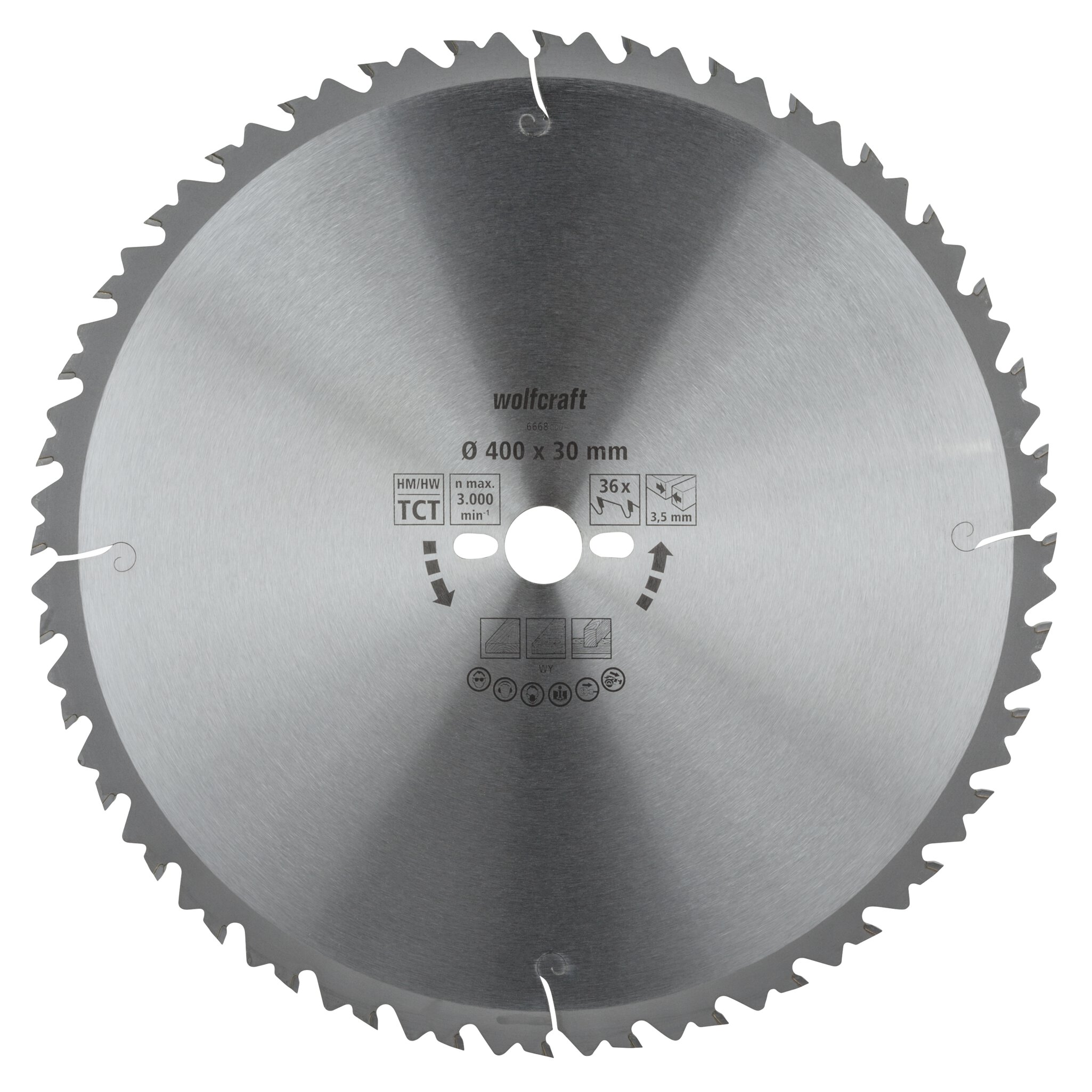 1 disco para sierras circulares de mesa CT, 36 dientes ø400 mm