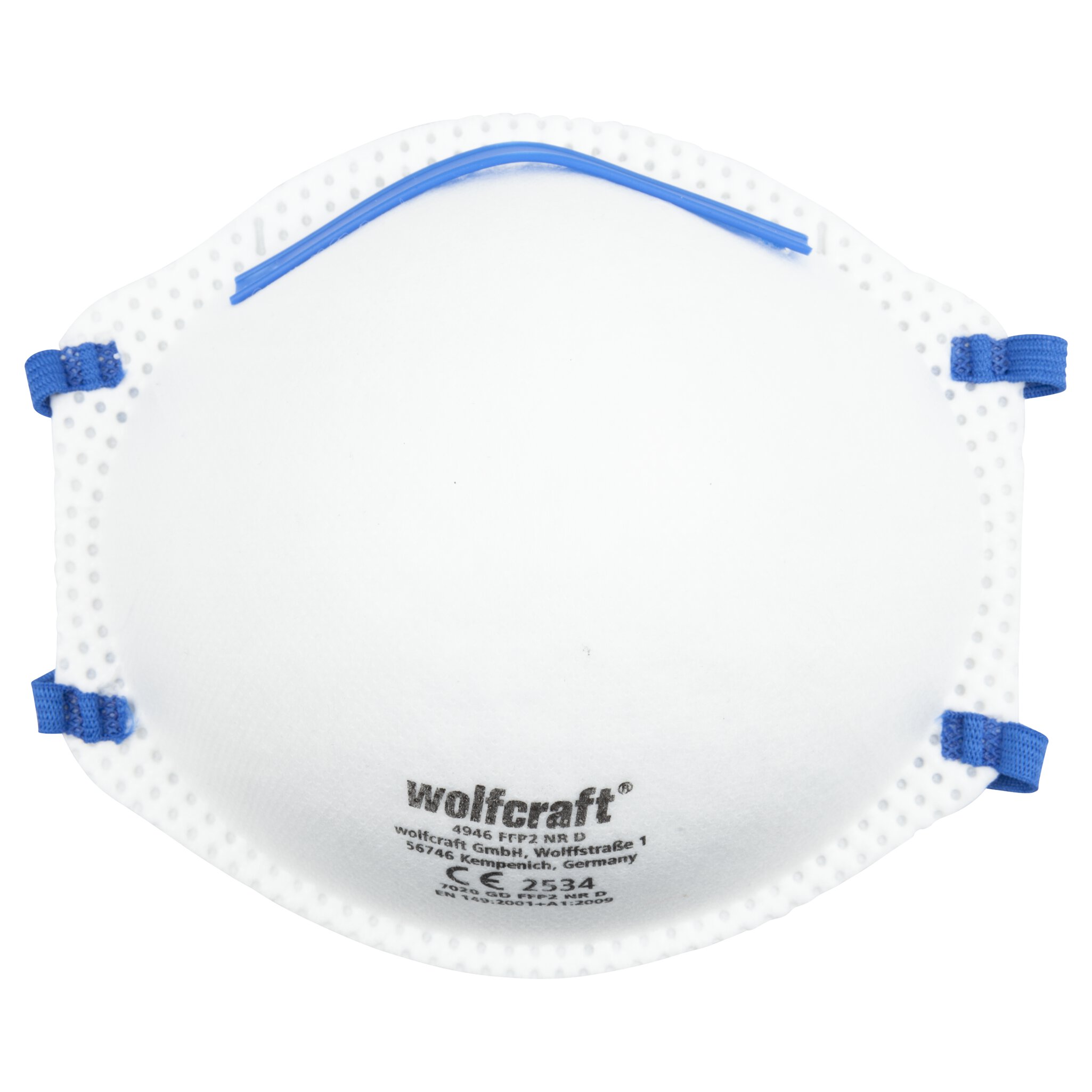 15 máscaras rígidas de protección respiratoria, FFP2