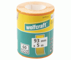 1 rollo de papel abrasivo de grano Grano 60, 5 m x 93 mm