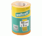 1 rollo de papel abrasivo de grano Grano 100, 5 m x 93 mm