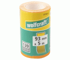 1 rollo de papel abrasivo de grano K120, 5 m x 93 mm