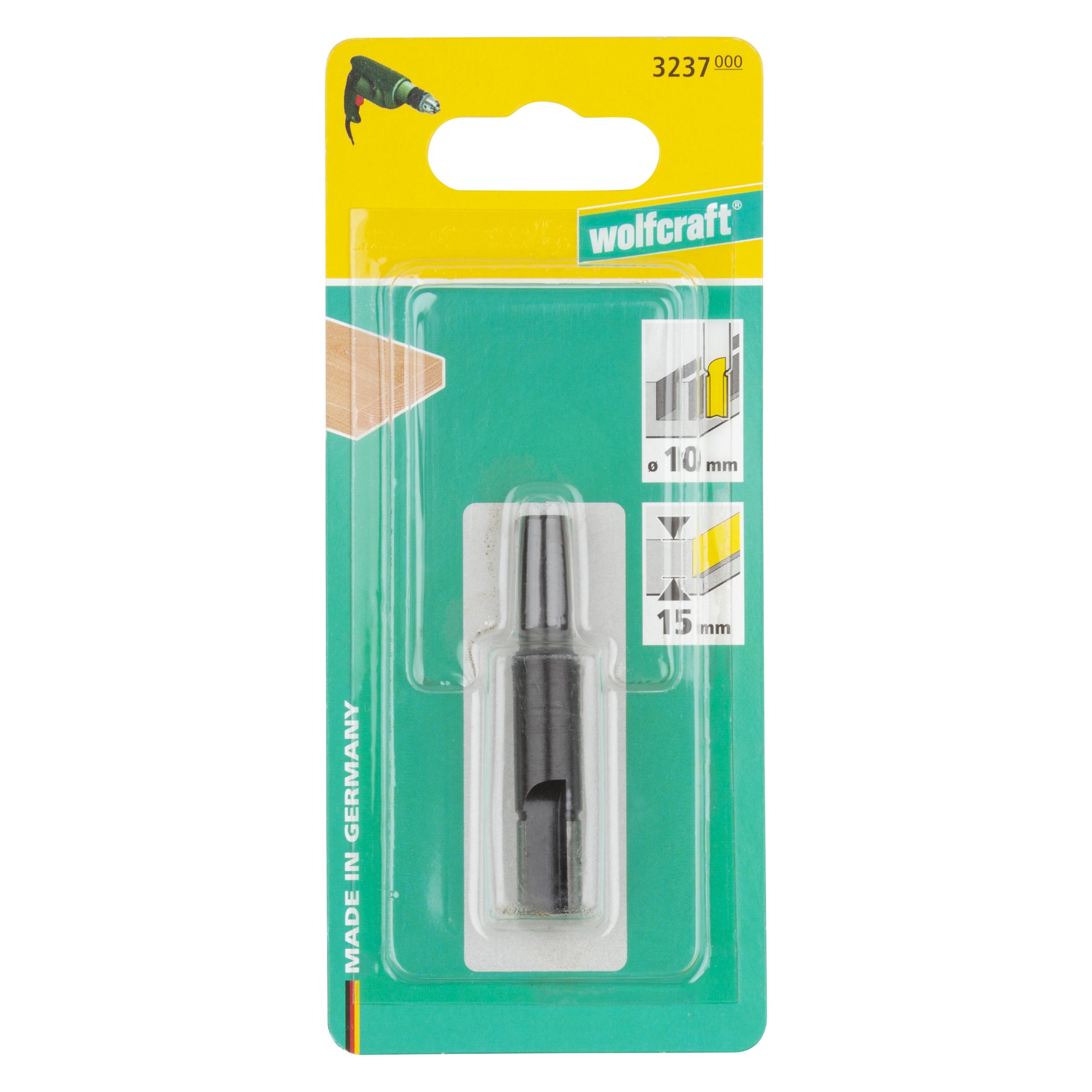 1 fresa de ranuras WS de 10 mm de diámetro