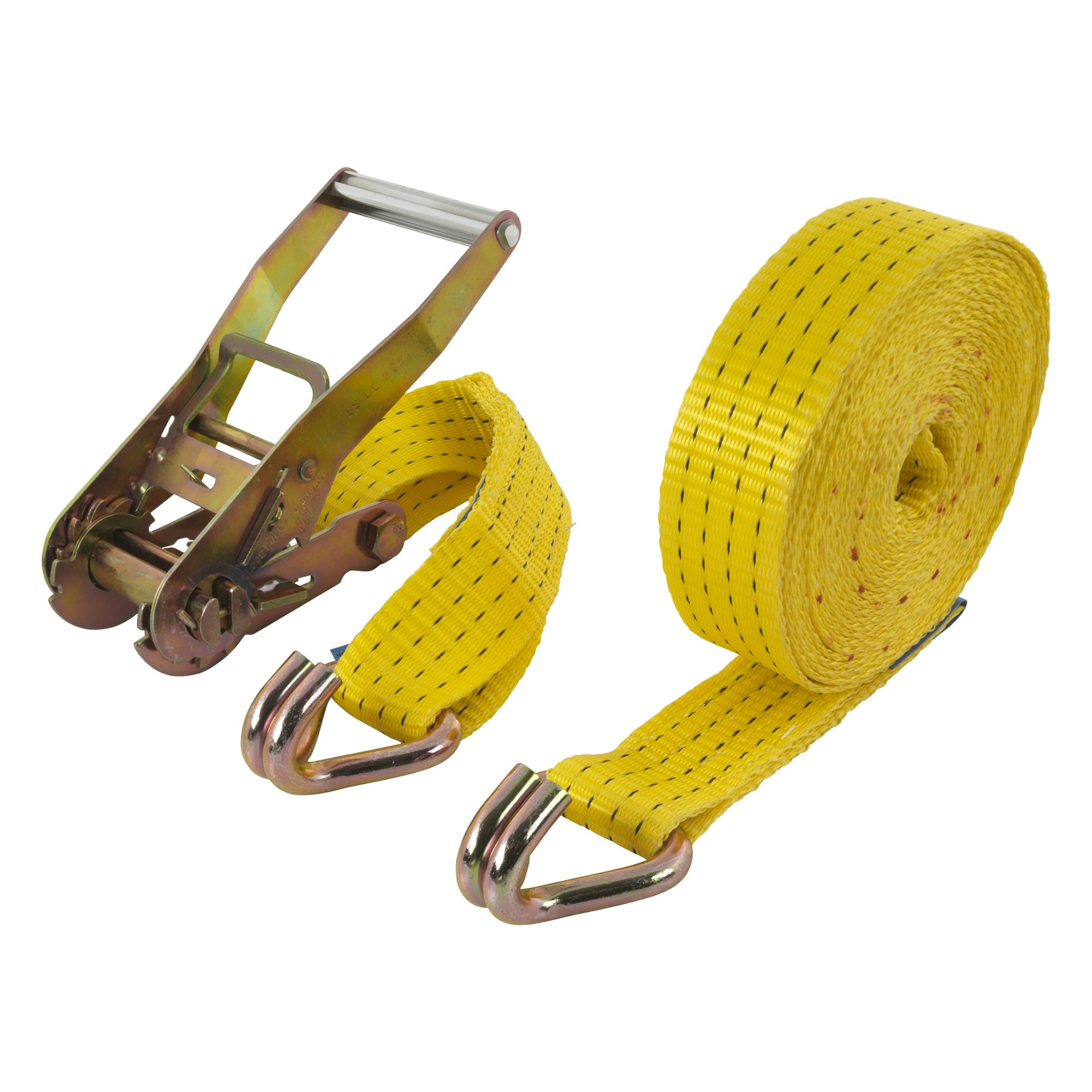 1 cincha con carraca y gancho de 4000 kg/8 m