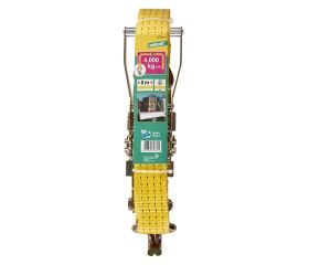 1 cincha con carraca y gancho de 4000 kg/8 m