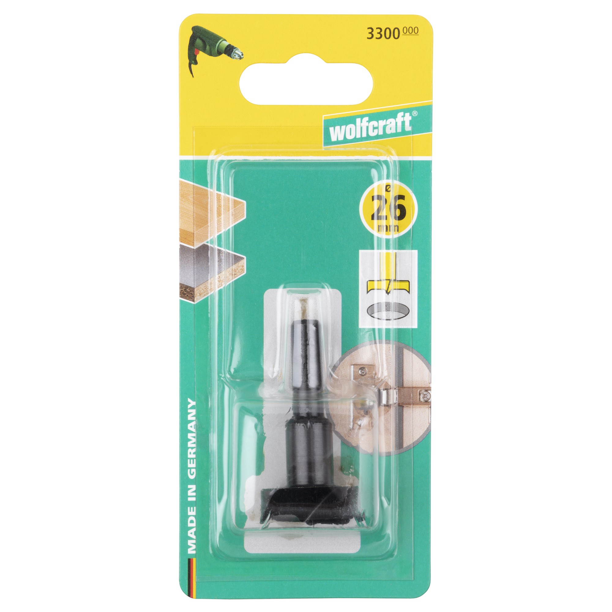 1 broca de cazoleta WS Ø 26 x 53 mm