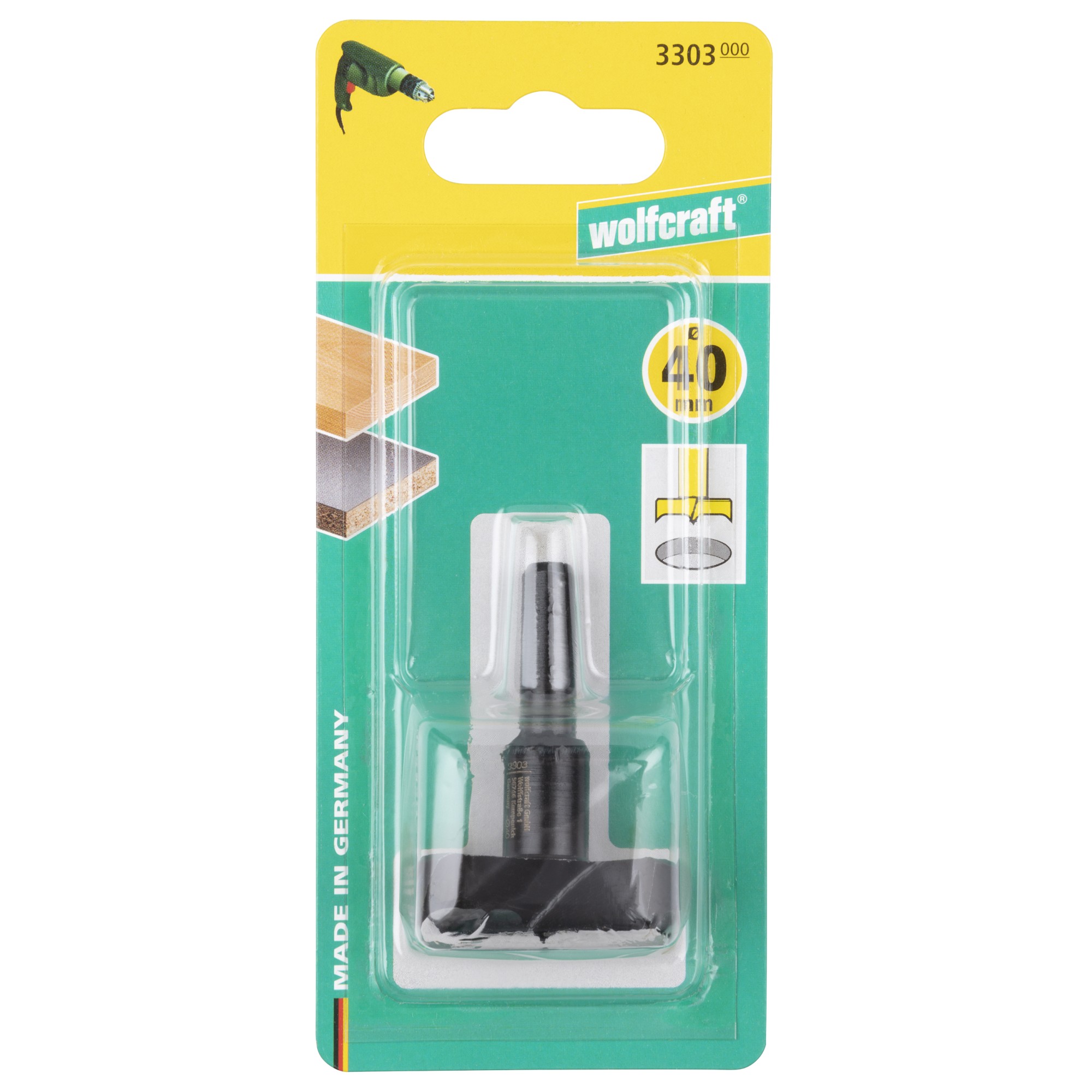 1 broca de cazoleta WS Ø 40 x 53 mm