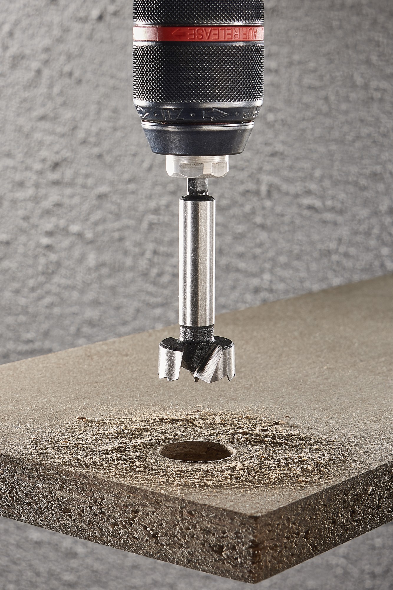 Broca Forstner, vástago hexagonal