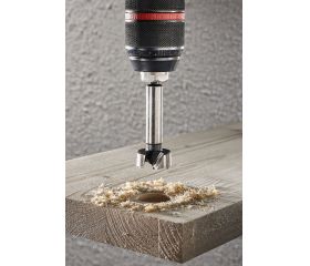 Broca Forstner, vástago hexagonal