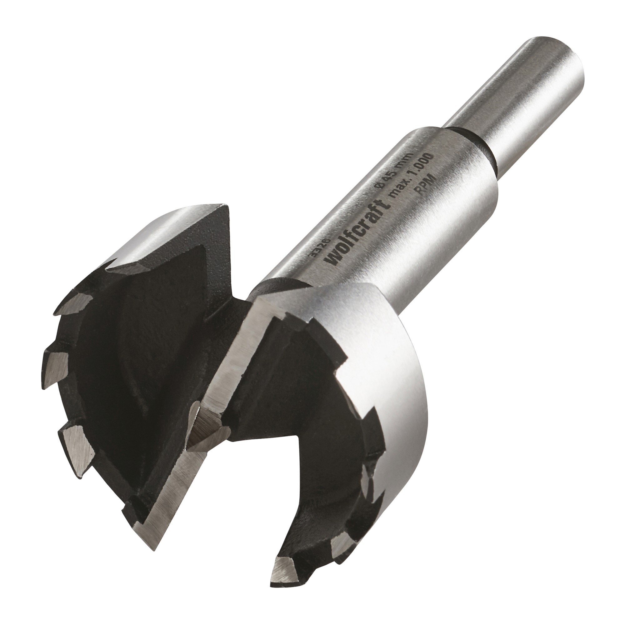 1 broca Forstner Ø 45 x 90 mm