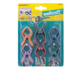 1 juego de mini-pinzas con resorte microfix de 7 piezas