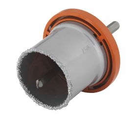Corona de perforación recubierta de carburo de tungsteno con plato receptor y broca centradora