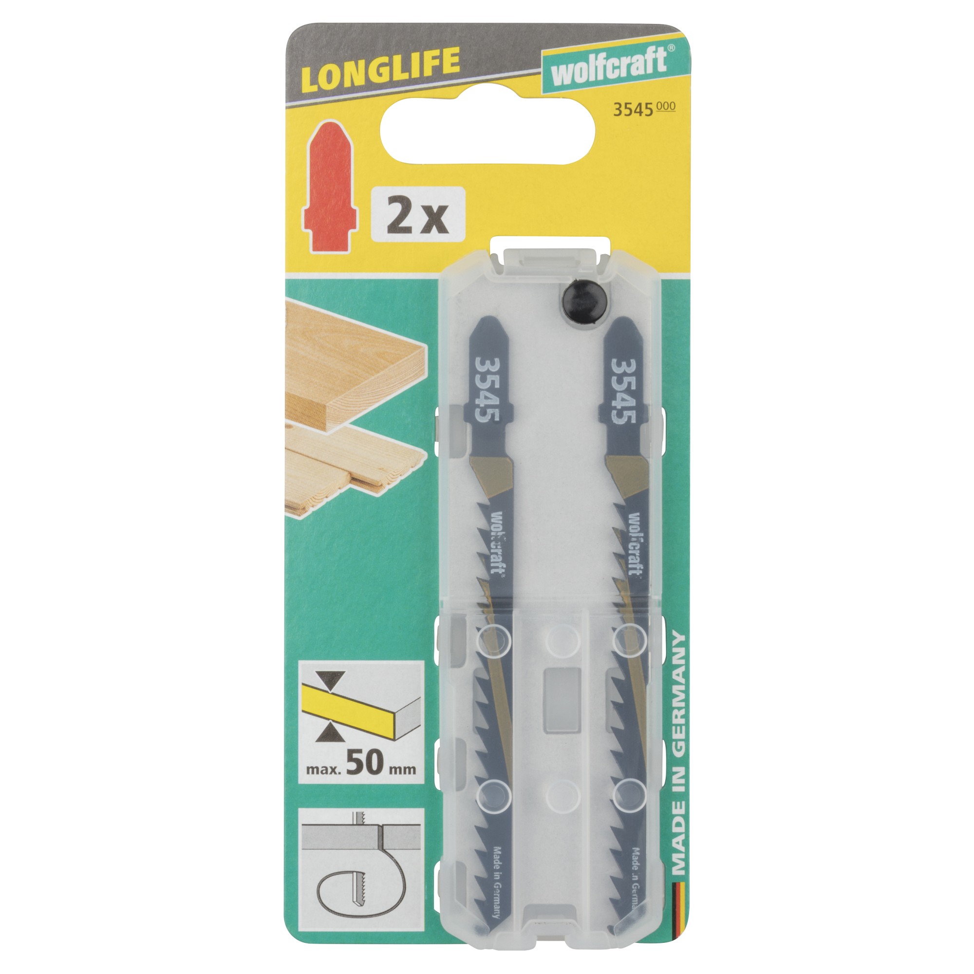 2 hojas de sierra de calar HCS L=100 mm, vástago en T