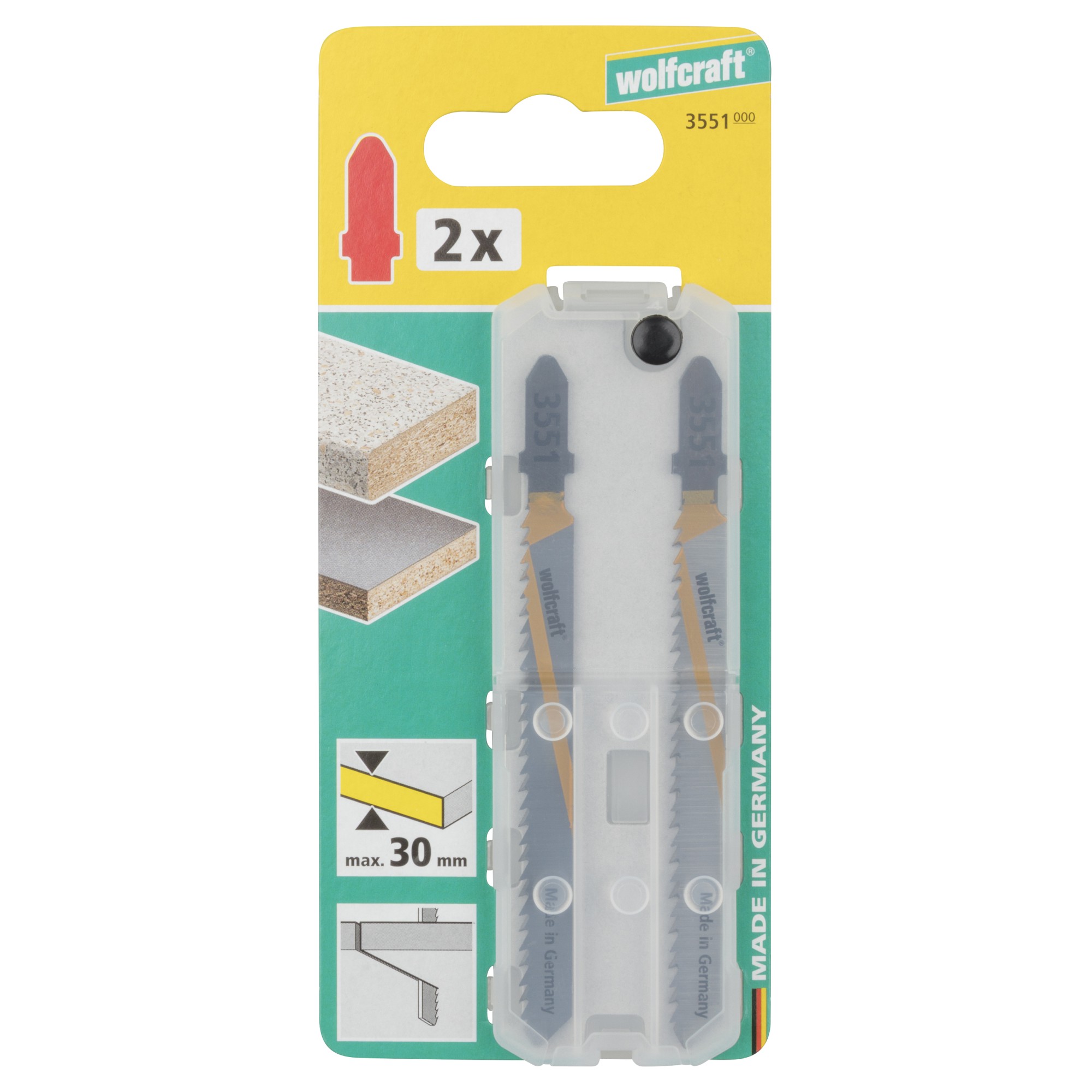 2 hojas de sierra de calar HCS L=100 mm, vástago en T