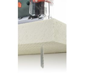 Hojas de sierra de calar BiM; vástago en T; metal, madera, plástico; corte basto