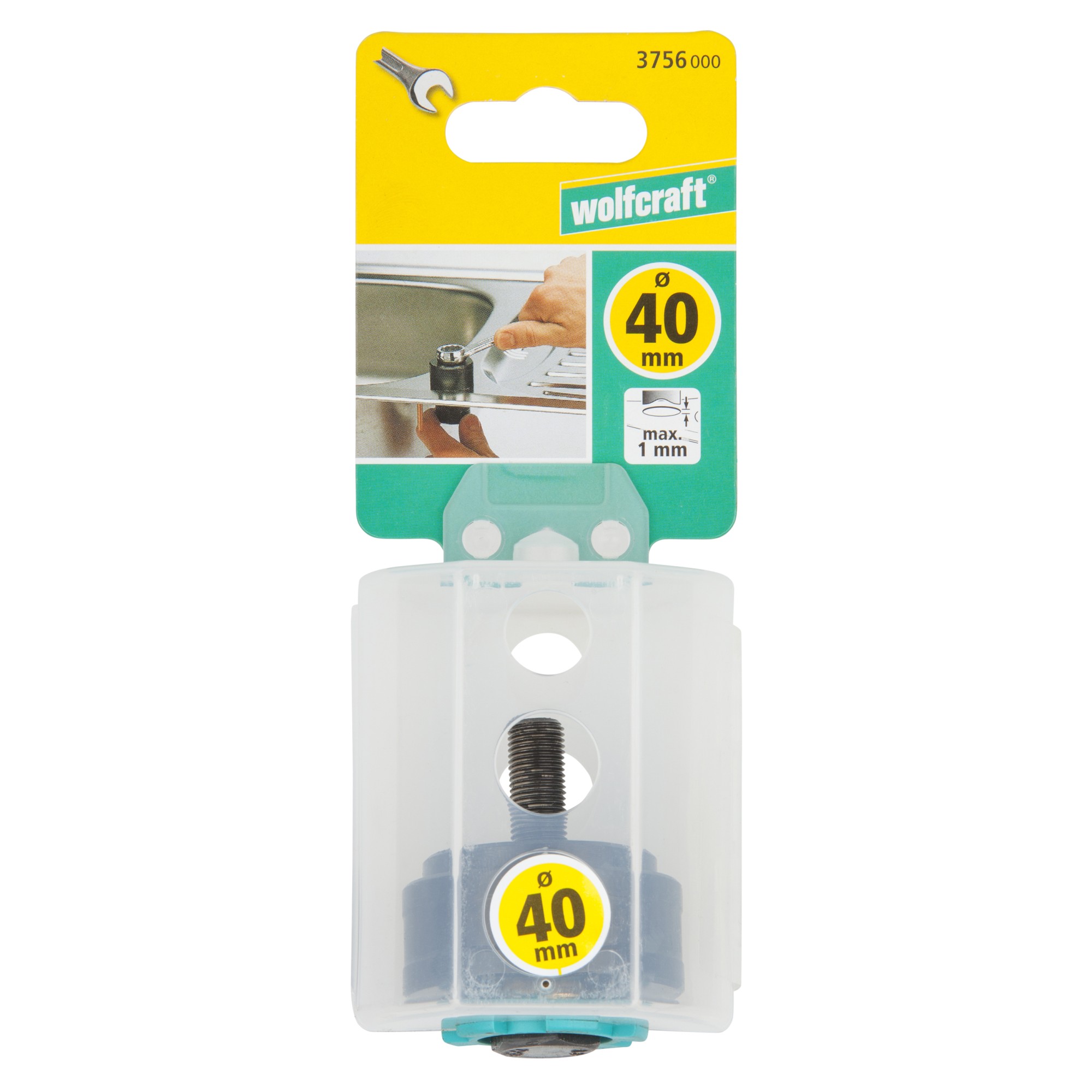 1 sierra de corona para acero inoxidable de Ø 40 mm (1 4/7ˮ)