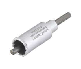 Corona de perforación recubierta de carburo de tungsteno, con adaptador
